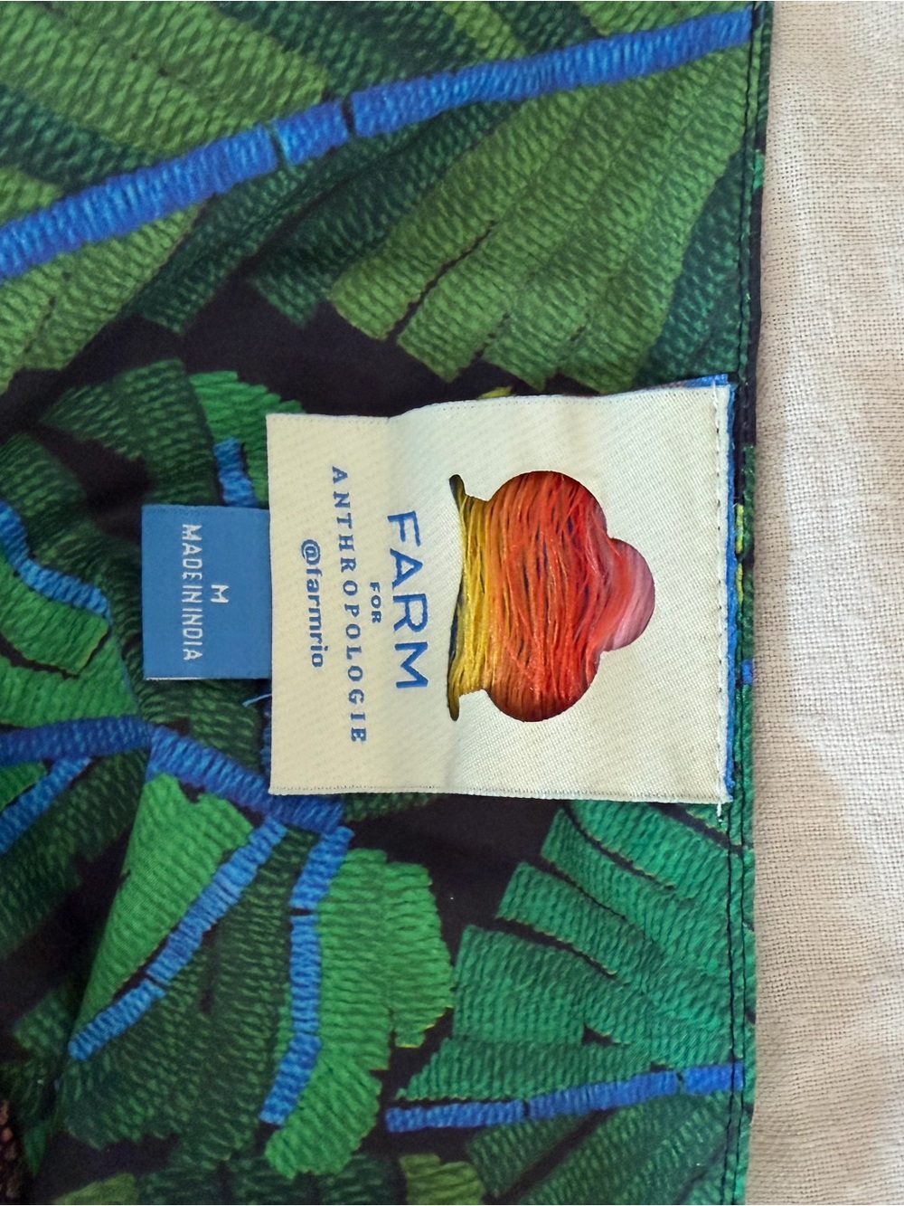 Farm to Colorful Floral & Parrot Printed Maxi Skirt - Picture 2 of 4